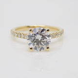 Aroca "Aveline" 18ct Yellow Gold Round Brilliant Lab Grown Diamond/Shoulder Engagement Ring 2.34ct SKU 7707058