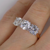 Aroca "Trilogy of Brilliance" 18ct Yellow Gold & White Gold Head 3 Round Brilliant Lab Grown Diamonds Engagement Ring 3.00ct SKU 7707091