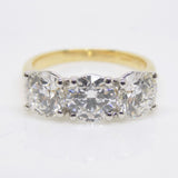 Aroca "Trilogy of Brilliance" 18ct Yellow Gold & White Gold Head 3 Round Brilliant Lab Grown Diamonds Engagement Ring 3.00ct SKU 7707091