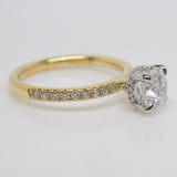 Aroca "Celesse" 18ct Yellow Gold & Platinum Head Lab Grown Round Brilliant Diamond Solitaire Engagement Ring 1.22ct SKU 7707041