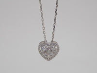 18ct White Gold Diamond Heart Pendant 0.27ct SKU 1641208