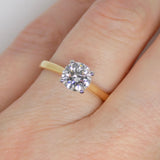 18ct Yellow Gold Natural Round Brilliant Diamond Solitaire Engagement Ring 1.01ct SKU 6301700