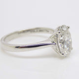 Platinum Lab Grown Diamond Oval Solitaire Engagement Ring 2.01ct SKU 7707049