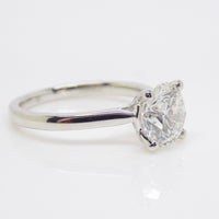 Platinum Round Brilliant Lab Grown Diamond Solitaire 2.05ct Engagement Ring SKU 7707056