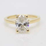 18ct Yellow Gold Oval Lab Grown Diamond Solitaire Engagement Ring 1.52ct SKU 7707059