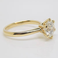18ct Yellow Gold Round Brilliant Lab Grown Diamond Solitaire Engagement Ring 2.05ct SKU 7707063