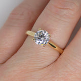 18ct Yellow Gold Round Brilliant Lab Grown Diamond Solitaire Engagement Ring 1.00ct SKU 7707070