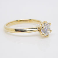 18ct Yellow Gold Round Brilliant Lab Grown Diamond Solitaire Engagement Ring 1.00ct SKU 7707072