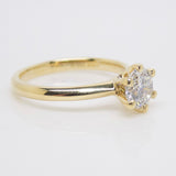18ct Yellow Gold Round Brilliant Lab Grown Diamond Solitaire Engagement Ring 1.00ct SKU 7707072