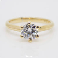 18ct Yellow Gold Round Brilliant Lab Grown Diamond Solitaire Engagement Ring 1.00ct SKU 7707072