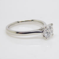 Platinum Round Brilliant Lab Grown Diamond Solitaire Engagement Ring 1.00ct SKU 7707074