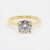 Aroca "Zaria" 18ct Yellow Gold & Yellow Gold Head, Lab Grown Round Brilliant Diamond Solitaire Engagement Ring 1.50ct SKU 7707086