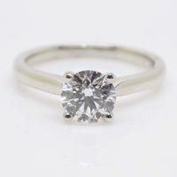 Aroca "Timeless Brilliance" Platinum Round Brilliant Lab Grown Diamond Solitaire Engagement Ring 1.01ct SKU 7707092