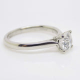 Aroca "Timeless Brilliance" Platinum Round Brilliant Lab Grown Diamond Solitaire Engagement Ring 1.01ct SKU 7707092