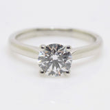 Aroca "Timeless Brilliance" Platinum Round Brilliant Lab Grown Diamond Solitaire Engagement Ring 1.01ct SKU 7707092