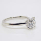 Aroca "Timeless Brilliance" Platinum 4 Claw Round Brilliant Lab Grown Diamond Solitaire 2.01ct Engagement Ring SKU 7707095