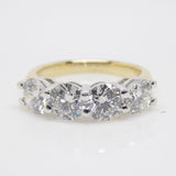 18ct Yellow Gold/White Gold Head 4 Lab Grown Diamonds Ring 3.00ct SKU 7707101