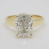 18ct Yellow Gold and Yellow Gold Head, "The Evermore", Elongated Cushion Lab Grown Diamond Engagement Ring 3.05ct SKU 7707128