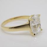 18ct Yellow Gold and Yellow Gold Head, "The Evermore", Elongated Cushion Lab Grown Diamond Engagement Ring 3.05ct SKU 7707128