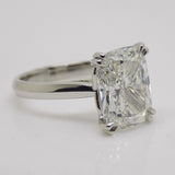 Platinum Aroca "Evara" Cushion Brilliant Lab Grown Diamond Ring 5.04ct SKU 7707131