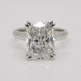 Platinum Aroca "Evara" Cushion Brilliant Lab Grown Diamond Ring 5.04ct SKU 7707131