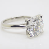 Platinum Lab Grown Round Brilliant Diamond Ring 5.01ct SKU 7707133