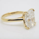 18CT Yellow Gold Cushion Cut Lab Grown Diamond 5.00ct SKU 7707138