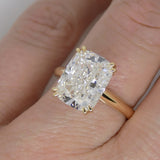 18CT Yellow Gold Cushion Cut Lab Grown Diamond 5.00ct SKU 7707138