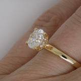 18CT Yellow Gold Lab Grown Round Brilliant Diamond & Hidden Halo 1.56CT SKU 7711002