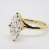 18CT Yellow Gold Lab Grown Marquise Cut Diamond 2.07ct SKU 7711007