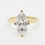 18CT Yellow Gold Lab Grown Marquise Cut Diamond 2.07ct SKU 7711007
