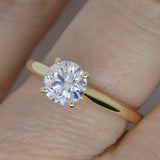 18CT Yellow Gold Round Brilliant Lab Grown Diamond 1.04ct SKU 7711011
