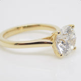 18CT Yellow Gold Round Brilliant Lab Grown Diamond 3.01ct SKU 7711012