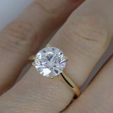 18CT Yellow Gold Round Brilliant Lab Grown Diamond 3.01ct SKU 7711012