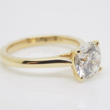 18CT Yellow Gold Round Brilliant Lab Grown Diamond 2.06CT SKU 7711013