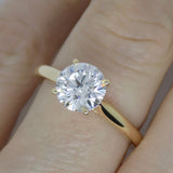 18CT Yellow Gold Round Brilliant Lab Grown Diamond 1.56ct SKU 7711014