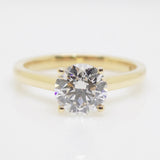18CT Yellow Gold Round Brilliant Lab Grown Diamond 1.56ct SKU 7711014