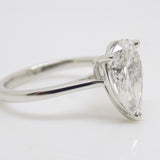 Platinum Pear Cut Lab Grown Diamond 3.06ct SKU 7711018
