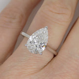 Platinum Pear Cut Lab Grown Diamond 3.06ct SKU 7711018