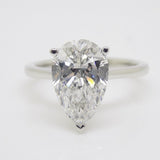 Platinum Pear Cut Lab Grown Diamond 3.06ct SKU 7711018