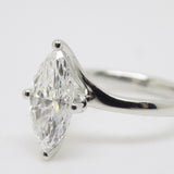 Platinum Marquise Cut Lab Grown Diamond 2.01ct SKU 7711019