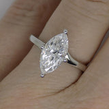 Platinum Marquise Cut Lab Grown Diamond 2.01ct SKU 7711019