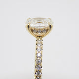 18CT Yellow Gold Oval Lab Grown Diamond & Lab Grown Diamond Shoulders 1.25ct SKU 7711020