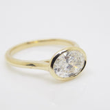 Aroca 18ct "Époque" Yellow Gold Lab Grown Oval Diamond Engagement Ring 1.53CT SKU 7711023