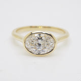 Aroca 18ct "Époque" Yellow Gold Lab Grown Oval Diamond Engagement Ring 1.53CT SKU 7711023