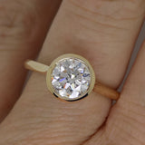 Aroca 18ct "Époque" Yellow Gold Lab Grown Round Brilliant Diamond Engagement Ring 1.50CT SKU 7711025
