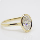 Aroca 18ct "Époque" Yellow Gold Lab Grown Oval Diamond Engagement Ring 1.50CT SKU 7711026