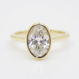 Aroca 18ct "Époque" Yellow Gold Lab Grown Oval Diamond Engagement Ring 1.50CT SKU 7711026