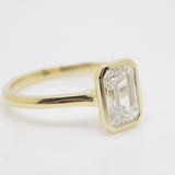 Aroca 18ct "Époque" Yellow Gold Lab Grown Rectangle Diamond Engagement Ring 1.55CT SKU 7711027