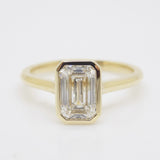 Aroca 18ct "Époque" Yellow Gold Lab Grown Rectangle Diamond Engagement Ring 1.55CT SKU 7711027